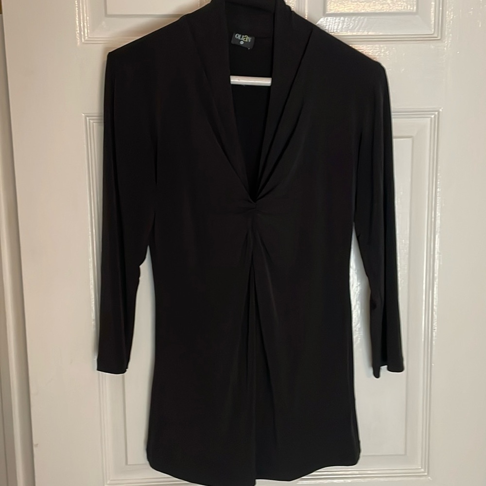 Olian Vneck Maternity Dress Shirt